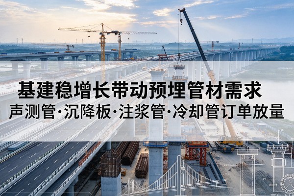 慈利基建稳增长带动预埋监测管材需求，声测管、沉降板、注浆管订单持续放量